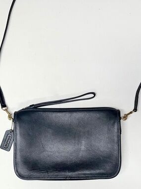 COACH Originals Quinn Convertible Crossbody Black Glovetan Leather Style C2767